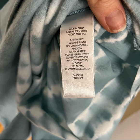 Splendid Celeste midi shift dress in blue and white tie dye - Picture 3 of 5